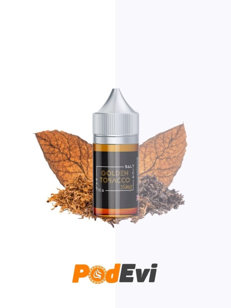 Saltica Golden Tobacco Salt Likit Sipariş Ver - PodEvi