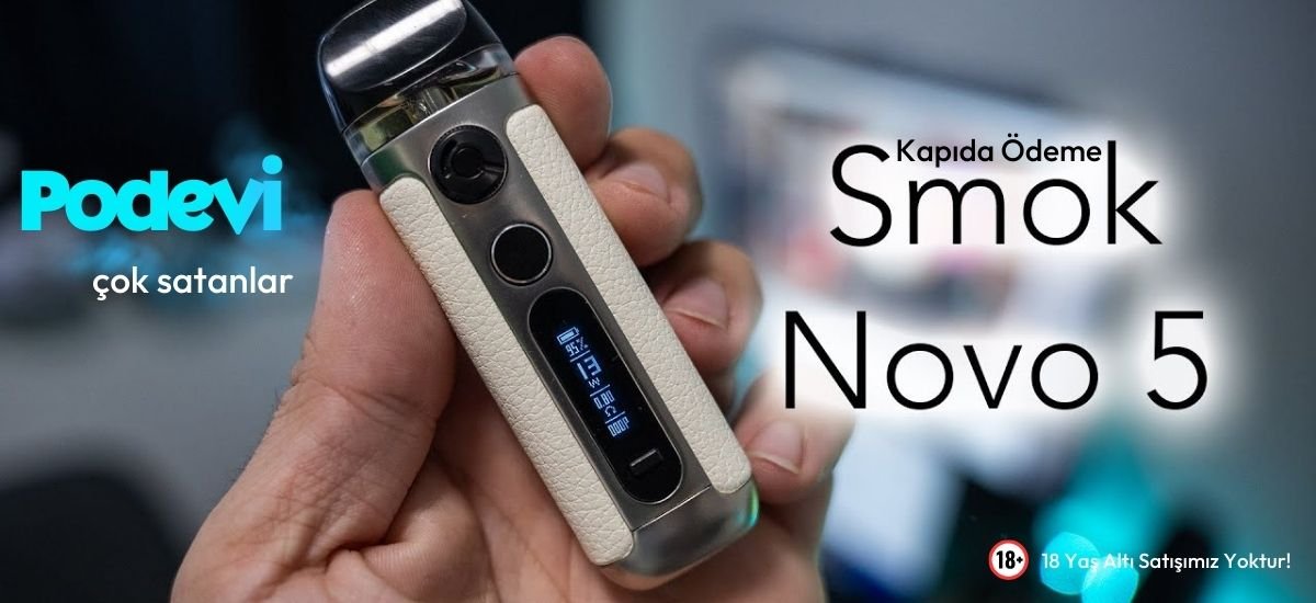 SMOK NOVO 5 Şık ve Kaliteli Tasarım Görseli - podevi sitesinden satın al