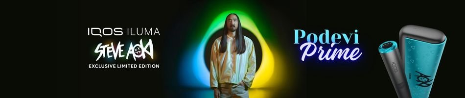 IQOS Iluma Prime x Steve Aoki Limited Edition Özel Renk Serisi Banner
